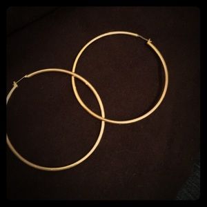 Extra large gold hoops